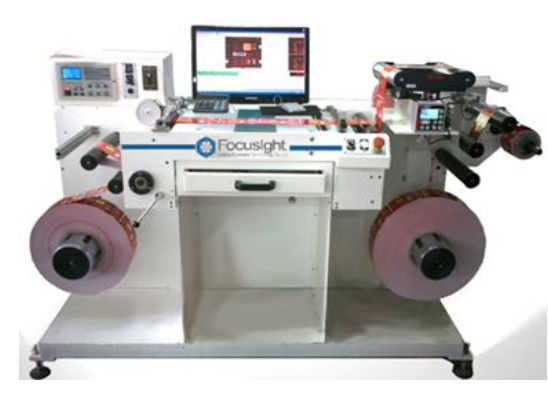 Machine industrielle d'inspection de label, machine de rebobinage d'inspection de petit pain enorme